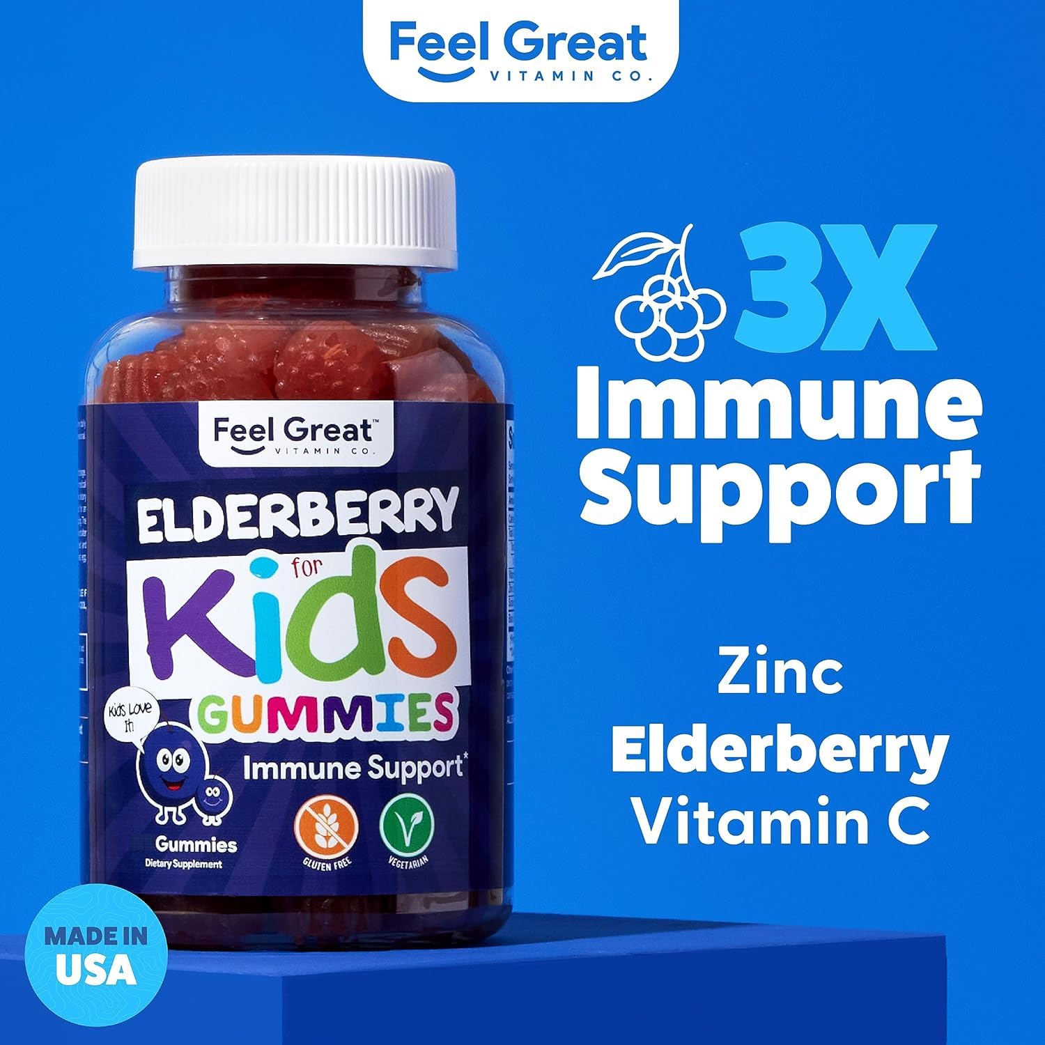 Feel Great Vitamin Co. Complete DHA Gummies for Kids | with Omega 3 6 9 + DHA, Vitamin C | Supports Healthy Brain Function, Vision & Heart Health | Gluten Free, Vegetarian | 60 Gummies Nirvana Guru