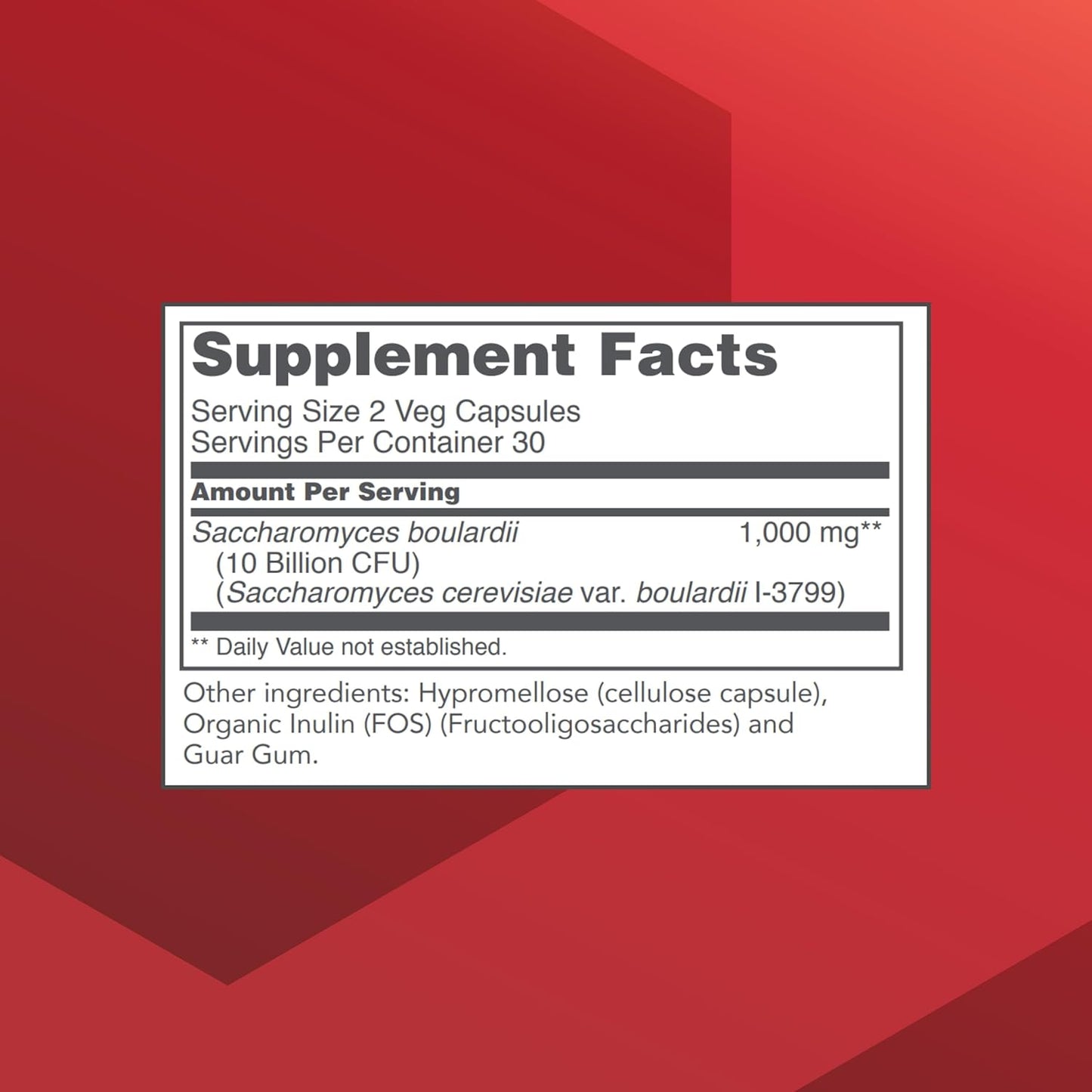 PROTOCOL FOR LIFE BALANCE Saccharomyces Boulardii - 10 Billion CFU - Probiotic Supplement - Support Gut Health & Digestive Health - Relieves Occasional Diarrhea - Halal & Kosher - 60 Veg Caps Nirvana Guru