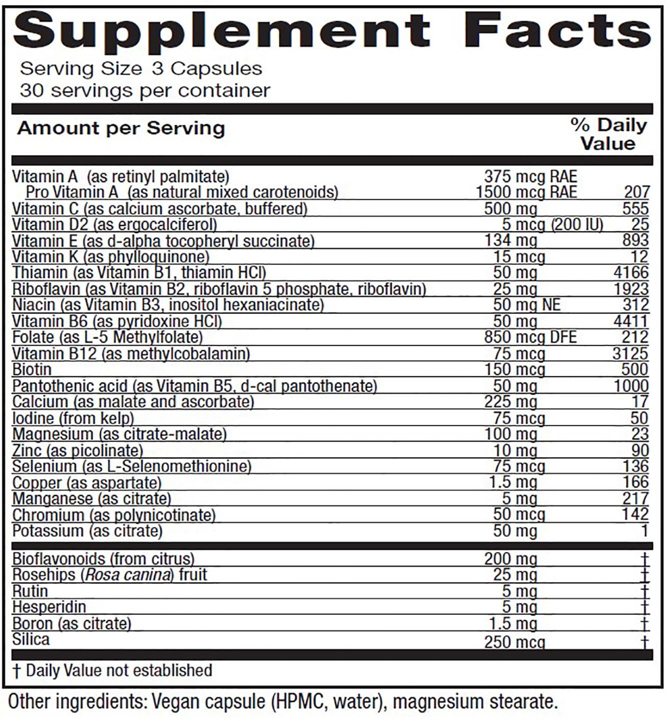 Vitanica, Women's Symmetry, High Potency Daily Multivitamin, Vegan, 180 Capsules - Nirvana Guru