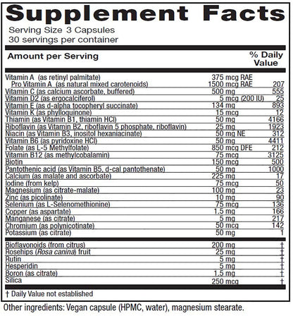 Vitanica, Women's Symmetry, High Potency Daily Multivitamin, Vegan, 180 Capsules - Nirvana Guru