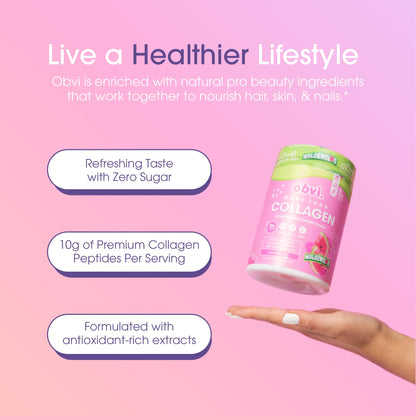 Obvi More Than Collagen Powder | Supports Healthy Hair, Skin, Nails, Joints, Gut | Grass-Fed Multi Collagen Supplement with Hyaluronic Acid, Biotin, Keratin | Cocoa Cereal, 30 Servings - Nirvana Guru