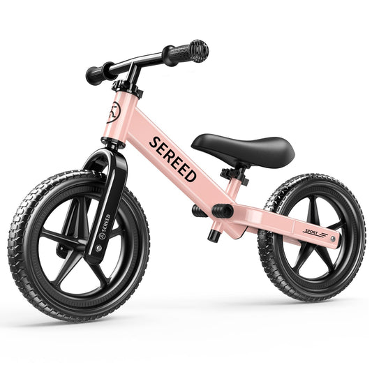 SEREED Toddler Balance Bike 2 Year Old, No Pedal Kids Toy Bike for 2-5 Years Old, Tool-Free Adjustment, Gift for 2-3 Boys Girls, Customize Plate with 3pcs Stickers (White) Nirvana Guru