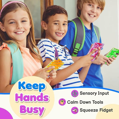 Squishy Sensory Fidget Autism Toys for Kids: Sensory Toys for Sepcial Need 6 Pack Maze - Quiet Fidget Sensory Filled Goo for Calming Down Classroom, Adult Office,Travel Essentials nirvanaguru