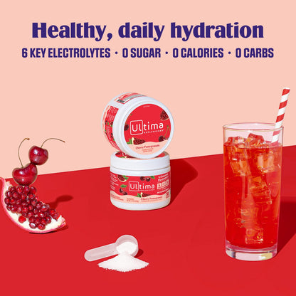 Ultima Replenisher Daily Electrolyte Powder Drink Mix – Sugar Free – Watermelon, 30 Servings – Hydration Powder with 6 Key Electrolytes and Trace Minerals – Keto Friendly, Vegan, Non-GMO - Nirvana Guru