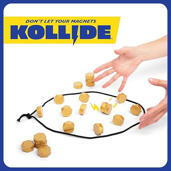 Kollide by Relatable, Exciting Magnetic Game for Family Game Night, Fun 2 Player Games for Kids, Includes 1 Rope, 20 Magnets & Carrying Bag nirvanaguru