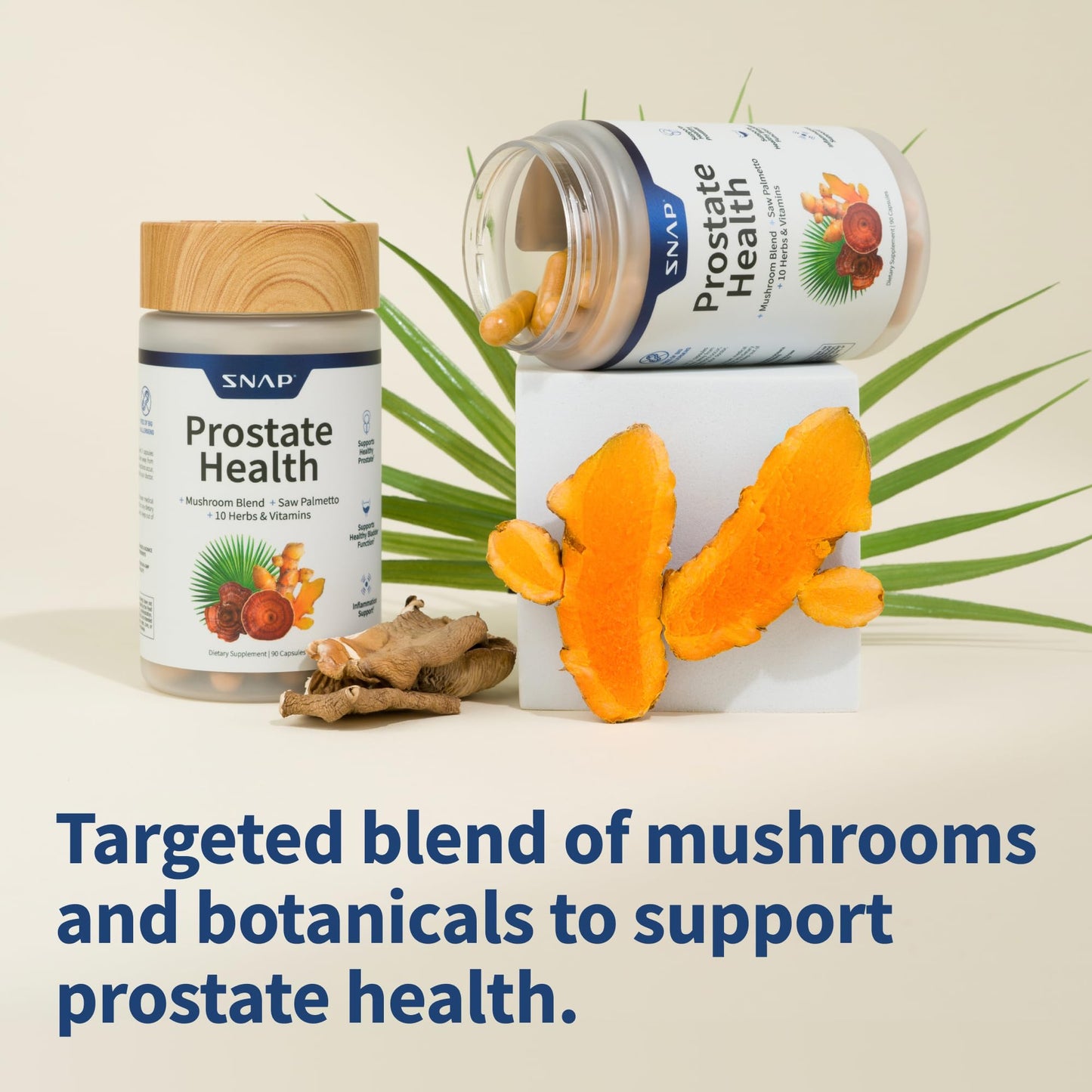 Snap Supplements Prostate Health Support Supplement, Saw Palmetto for Men Plus Stinging Nettle Root, Magnesium Citrate, Zinc and Plant Sterols, Supports Male Urinary Tract Health, 90 Capsules - Nirvana Guru