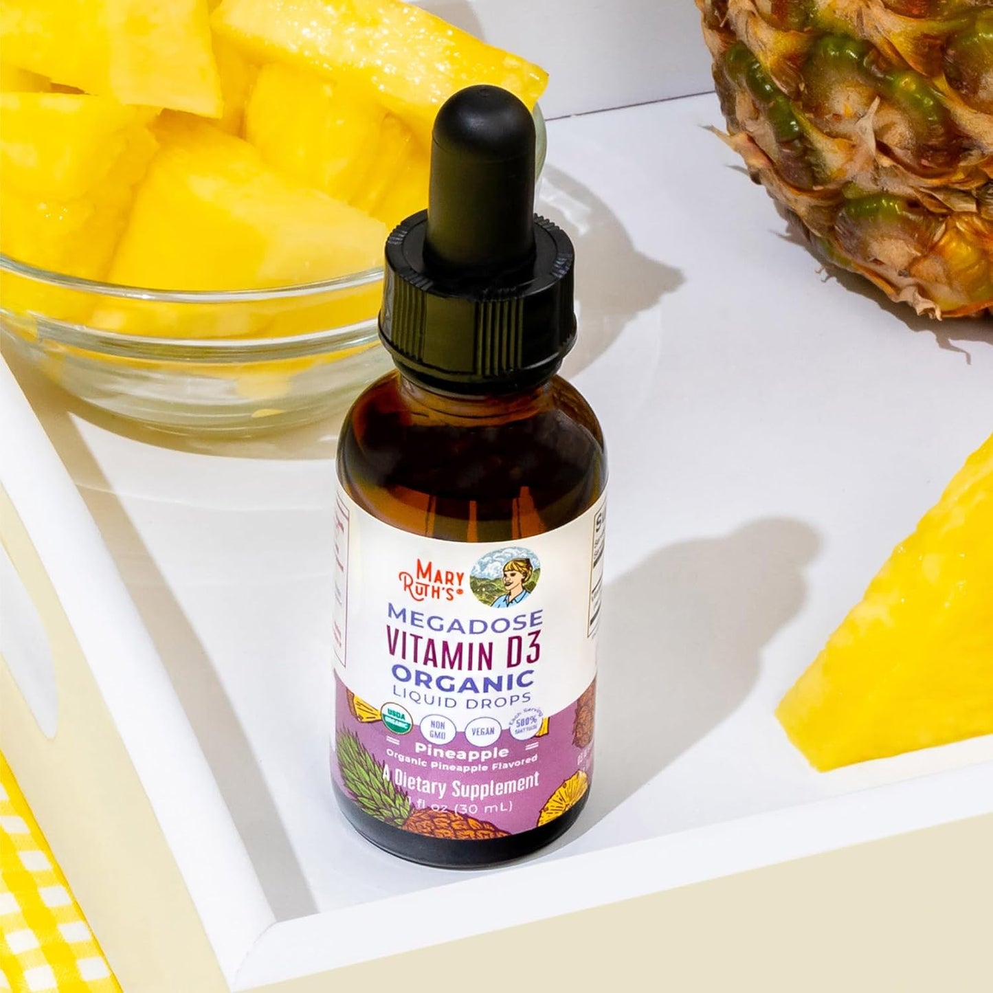 MaryRuth Organics Vitamin D3 Liquid Drops | Megadose 4000 IU | USDA Organic Liquid Vitamin D Spray for Adults & Kids | Immune Support & Bone Health | Vegan | Gluten Free | Non-GMO | 30 Servings - Nirvana Guru