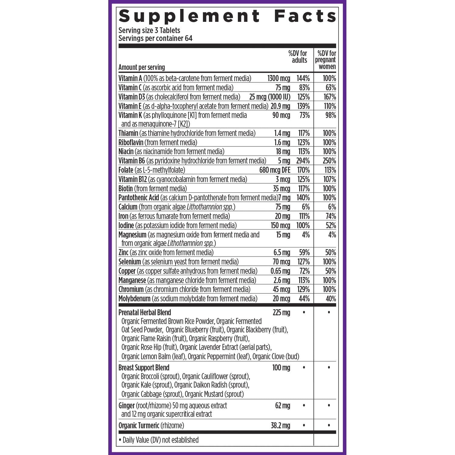 New Chapter Advanced Perfect Prenatal Vitamins, 270ct, Made with Organic, Non-GMO Ingredients for Healthy Baby & Mom - Folate (Methylfolate), Whole-Food Fermented Iron, Vitamin D3 + Ginger Nirvana Guru