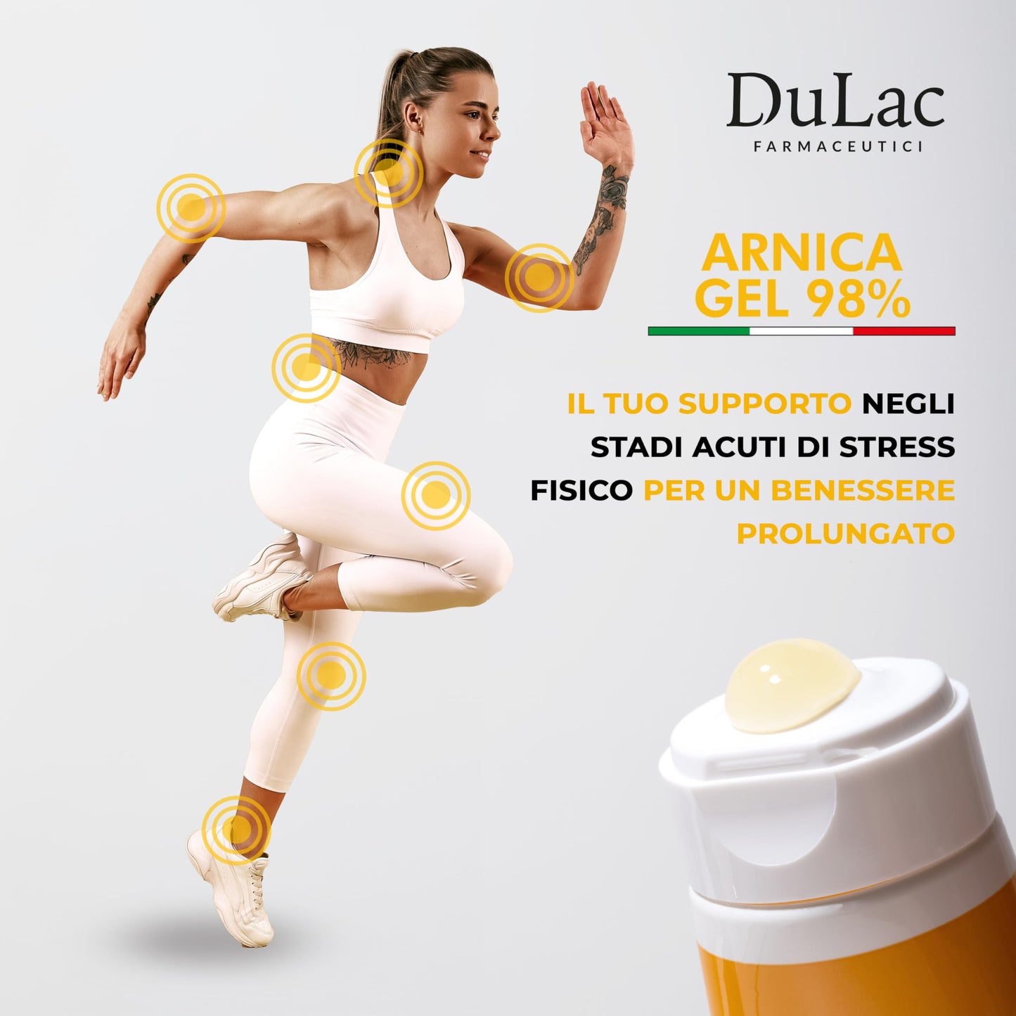 Dulàc - Arnica Gel for Bruising and Swelling 16.9 Fl Oz, 98% Arnica Montana Cream Extra Strength for Muscle and Joint Relief, Non-Greasy, Natural Formula, Cool Effect, Alcohol Free