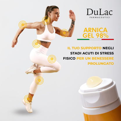 Dulàc - Arnica Gel for Bruising and Swelling 16.9 Fl Oz, 98% Arnica Montana Cream Extra Strength for Muscle and Joint Relief, Non-Greasy, Natural Formula, Cool Effect, Alcohol Free