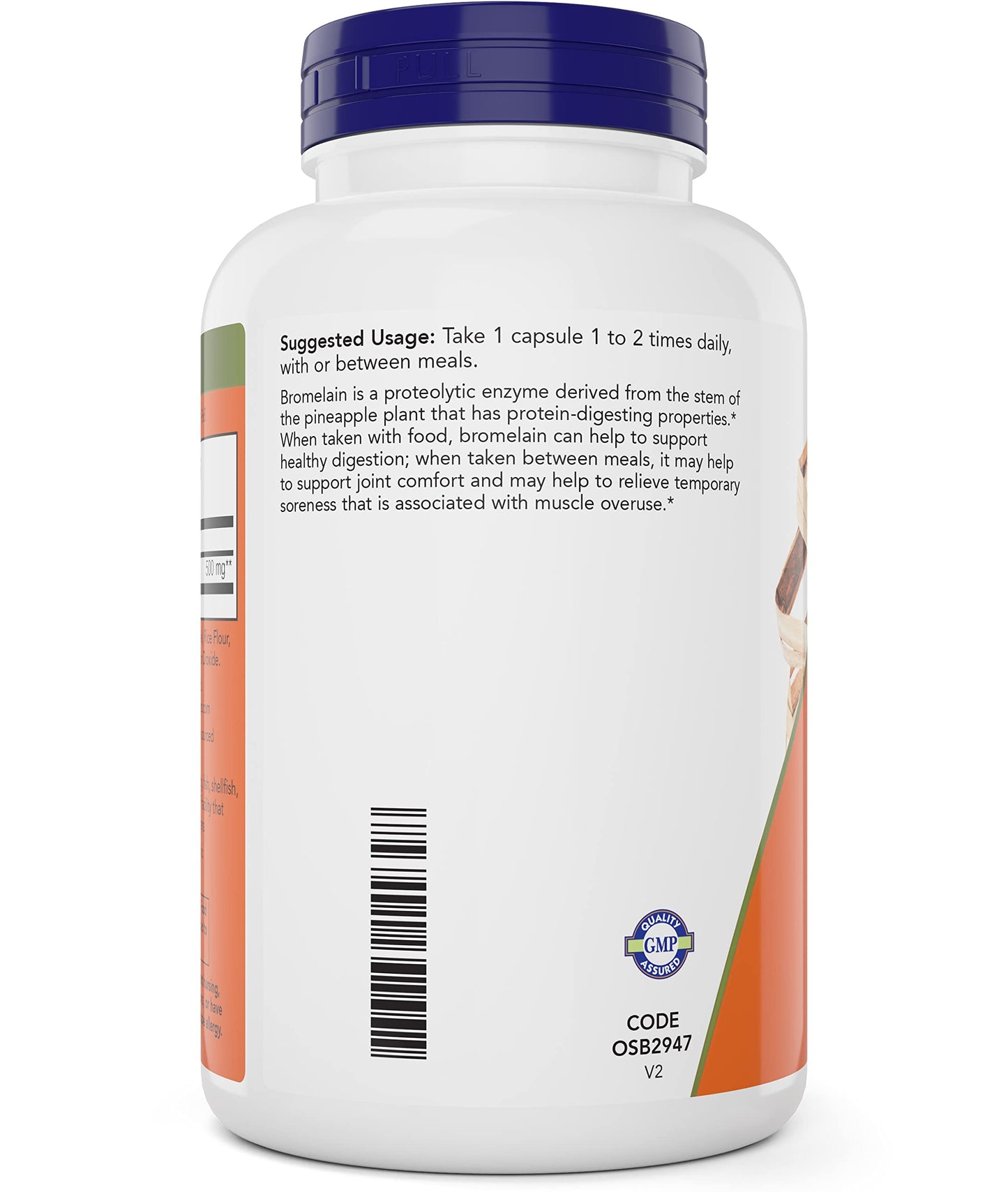 NOW Foods Supplements, Bromelain (Natural Proteolytic Enzyme) 2,400 GDU/g - 500 mg, Natural Proteolytic Enzyme*, 120 Veg Capsules Nirvana Guru