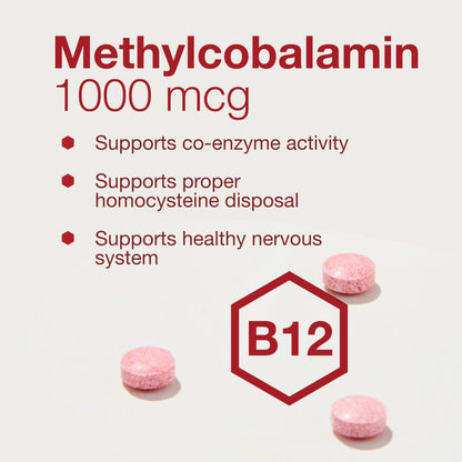 Protocol Methyl B12 5,000mcg - Vitamin B12 for Homocysteine Metabolism* - Supports Brain Health & Healthy Nervous System* - Kosher, Halal & Vegan - 60 Lozenges Nirvana Guru