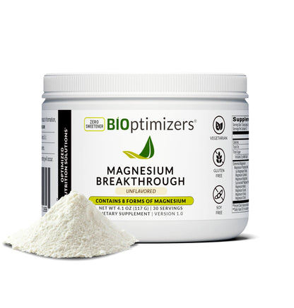 BIOptimizers Magnesium Breakthrough Drink - 8 Forms of Magnesium, Electrolytes, Sleep Health, Stress, Muscle Recovery, Heart Support | Glycinate, Citrate, Malate- Raspberry Lemon Nirvana Guru