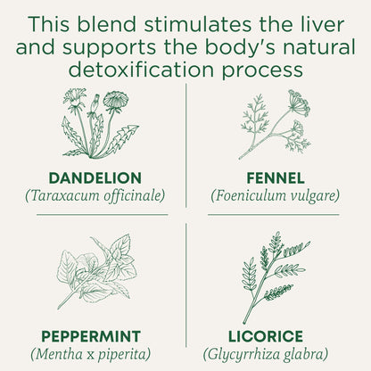Traditional Medicinals Tea, Organic EveryDay Detox Dandelion, Supports Healthy Liver & Kidney Function, Detox, 16 Tea Bags - Nirvana Guru