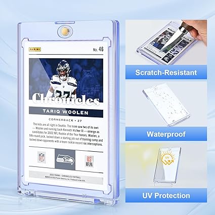 30ct Magnetic Card Holder, 35pt One Card Holder Touch for Trading Cards, U-V Protection Magnetic Card Case for Baseball Cards, Card Protectors Hard Plastic, Display Case for Game Cards, Sports Cards nirvanaguru