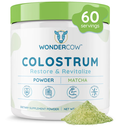 Colostrum Supplement Powder for Gut Health, Immune Support, Muscle Recovery & Wellness | Natural IgG Pure Whole Bovine Colostrum Superfood, Unflavored, 60 Servings Nirvana Guru