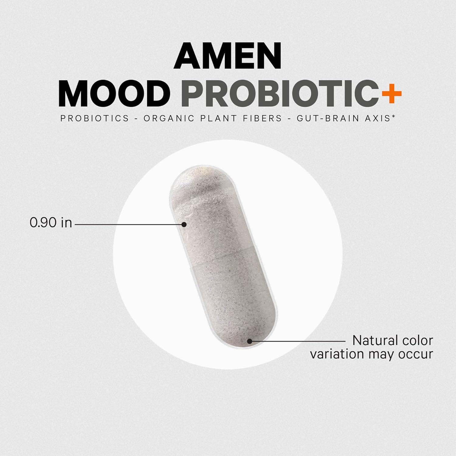 Amen Mood Probiotic Supplement 51 Billion CFU - Organic Prebiotics and Probiotics - Acidophilus Probiotic Pills, Fibers - Mood Organic Ashwagandha, Blueberries - Vegan & Non-GMO - 60 Capsules Nirvana Guru