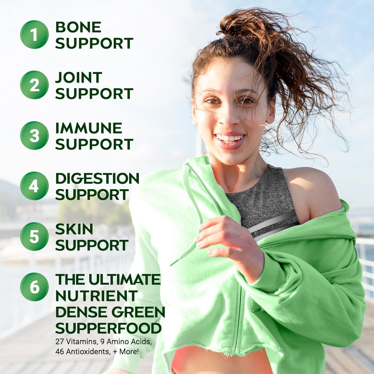 Rosabella Moringa Capsules - Pure Moringa Powder, Energy, Skin, Immune & Gut Health Superfood, Rich in Antioxidants, Essential Vitamins & Amino Acids, Natural Green Superfood Supplement - 60 Count