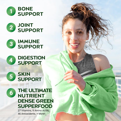 Rosabella Moringa Capsules - Pure Moringa Powder, Energy, Skin, Immune & Gut Health Superfood, Rich in Antioxidants, Essential Vitamins & Amino Acids, Natural Green Superfood Supplement - 60 Count