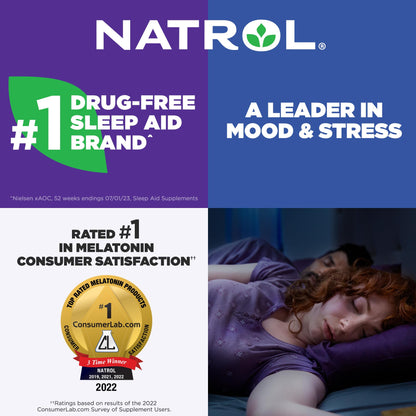 Natrol Melatonin 3 mg Time Release, Dietary Supplement to Minimize Wake Ups, Nighttime Sleep Aid, 100 Tablets, Up to a 100 Day Supply Nirvana Guru