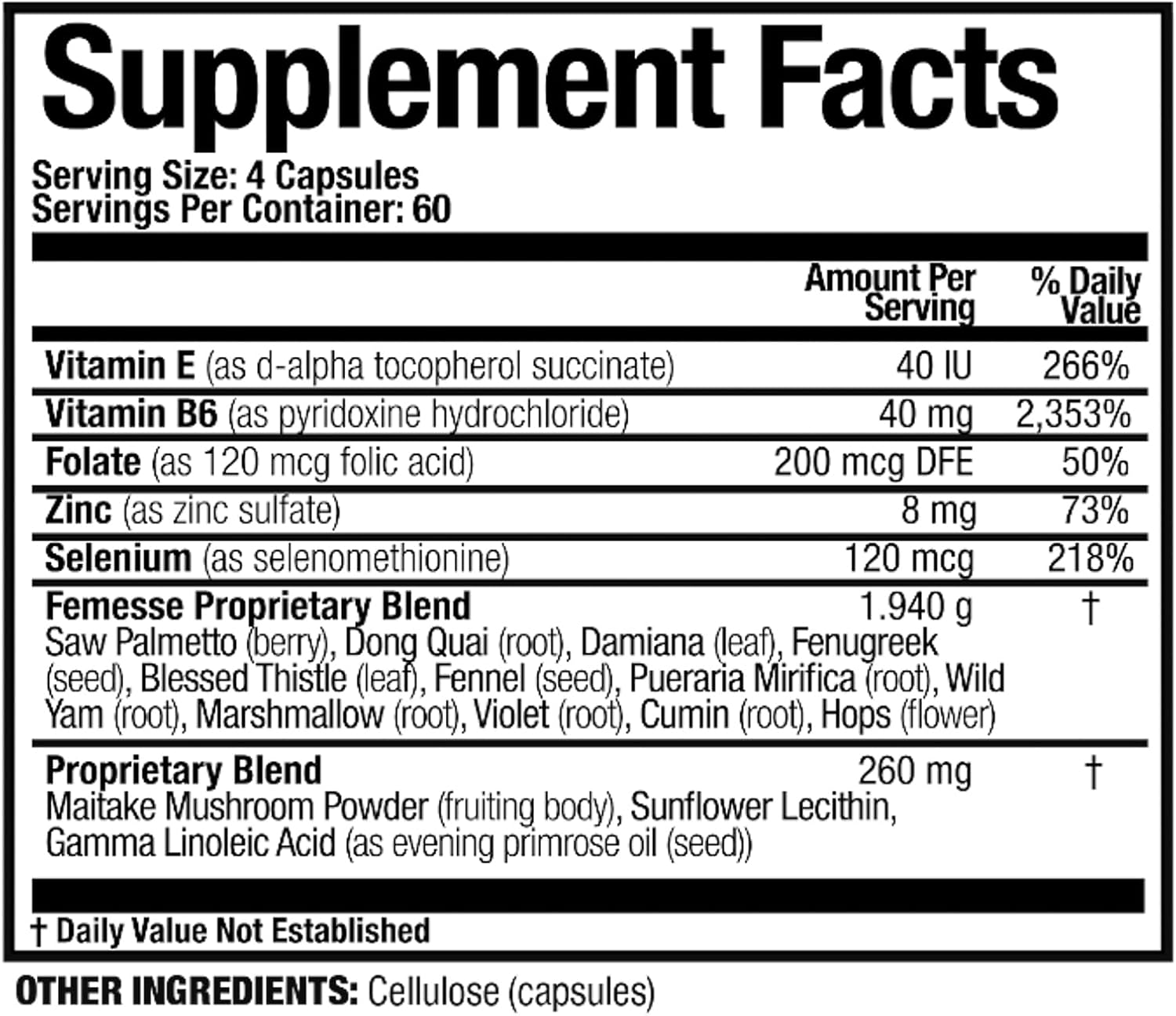 Arthur Andrew Medical, Femesse, Breast and Balance, Beauty and Hormone Support, Vegan, Gluten Free, 240 Capsules (60 Servings) Nirvana Guru