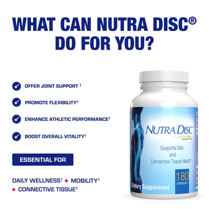 Nutra Disc & Joint Support Supplement - Clinically Formulated Restorative Cartilage Ligament and Tendon Supplement with Patented Meriva Curcumin & Glucosamine and Chondroitin for Adults - 45 Servings Nirvana Guru