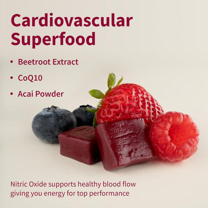Snap Supplements Organic Beet Root Powder, Nitric Oxide Supplements for Men & Women, Beets, Pomegranate, B Vitamins & Red Spinach, Energy, Heart Health & Circulation Support, 30 Servings, Mixed Berry Nirvana Guru