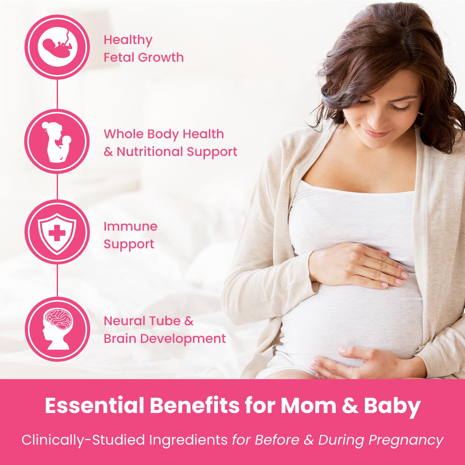 Prenatal Vitamin Gummies with DHA | Vegan Prenatal Vitamins for Women with Omega 3, Methylfolate, Choline & D3, Pregnancy Vitamins for Fetal Development | Gummy Multivitamin Supplement, 120 Count Nirvana Guru