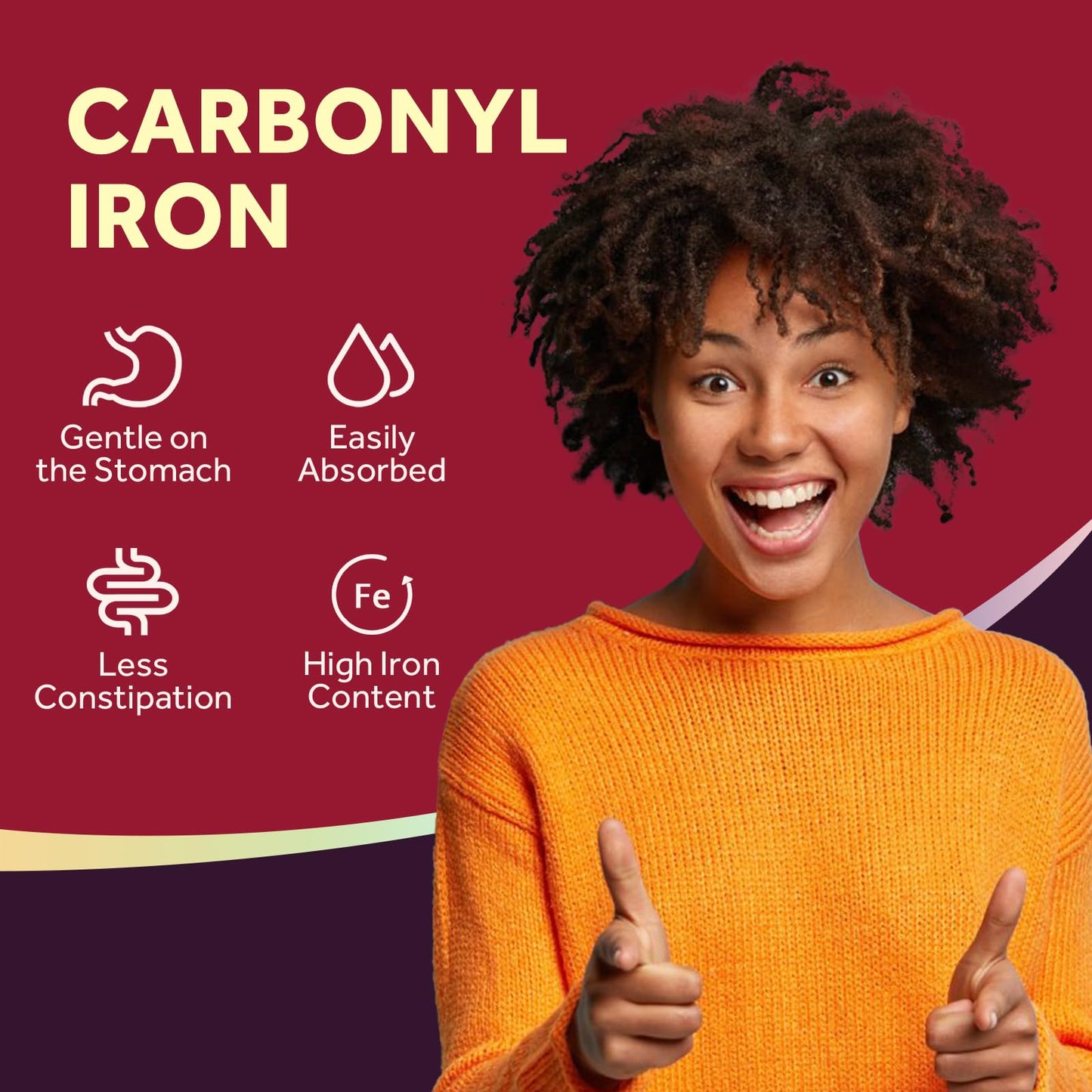 Doctor's Recipes Iron Supplement 65 mg with Vitamin C - Maximized Absorption, Stomach Friendly & High Potency Iron Pills for Red Blood Cells Formation & Immunity Health - Vegan Non-GMO 60 Iron Tablets Nirvana Guru