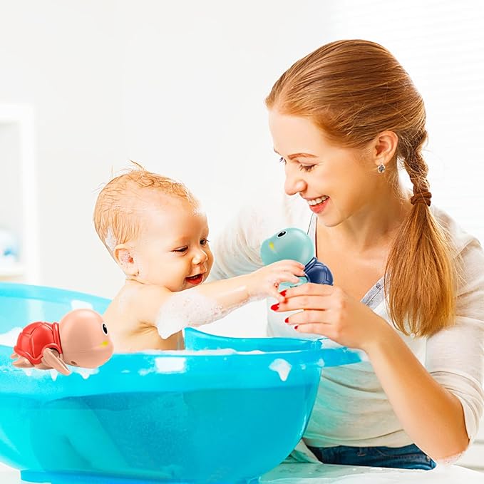 Bath Toys for Toddlers 1-3 Year Old Boys Gifts,Swimming Turtle Bath Toys, Floating Wind-up Bathtub Toys for Baby, Toddler Pool Water Toys for 1 2 3 4 Year Old Boys Girls Gifts nirvanaguru