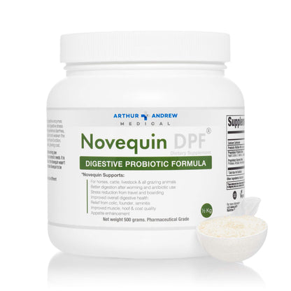 Arthur Andrew Medical, Novequin DPF, Digestive Probiotic Formula for Large Animals, Prebiotics, Probiotics, and Enzymes, Non-GMO, 1000 Grams Nirvana Guru