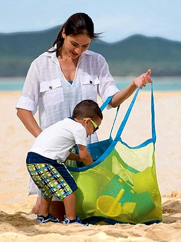 SupMLC Mesh Extra Large Beach Bags and Totes - Holds Toys, Towels, Sand Away - For Children's Toys, Market, Grocery, Picnic nirvanaguru