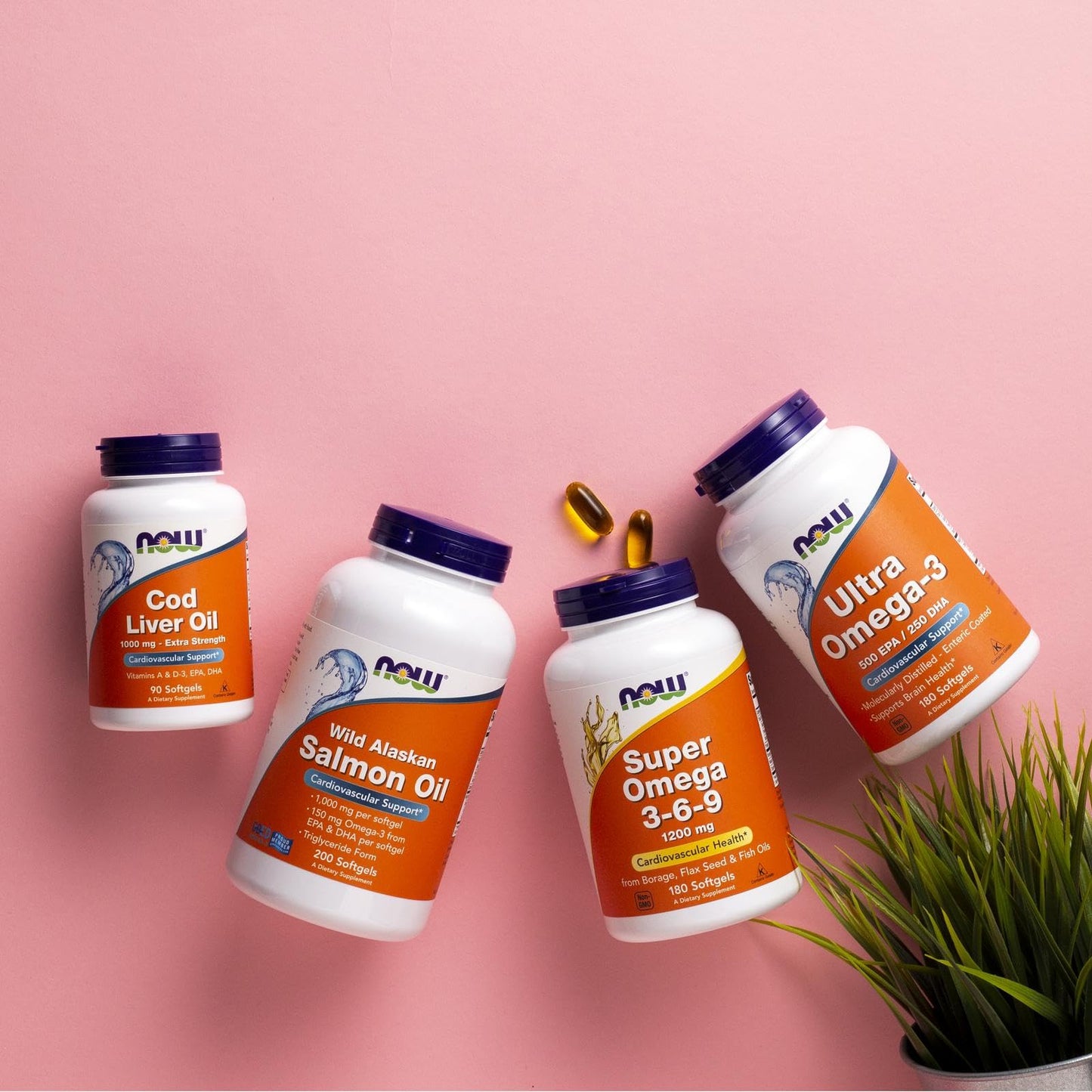 NOW Foods Supplements, Cod Liver Oil, Extra Strength 1,000 mg with Vitamins A & D-3, EPA, DHA, 180 Softgels - Nirvana Guru
