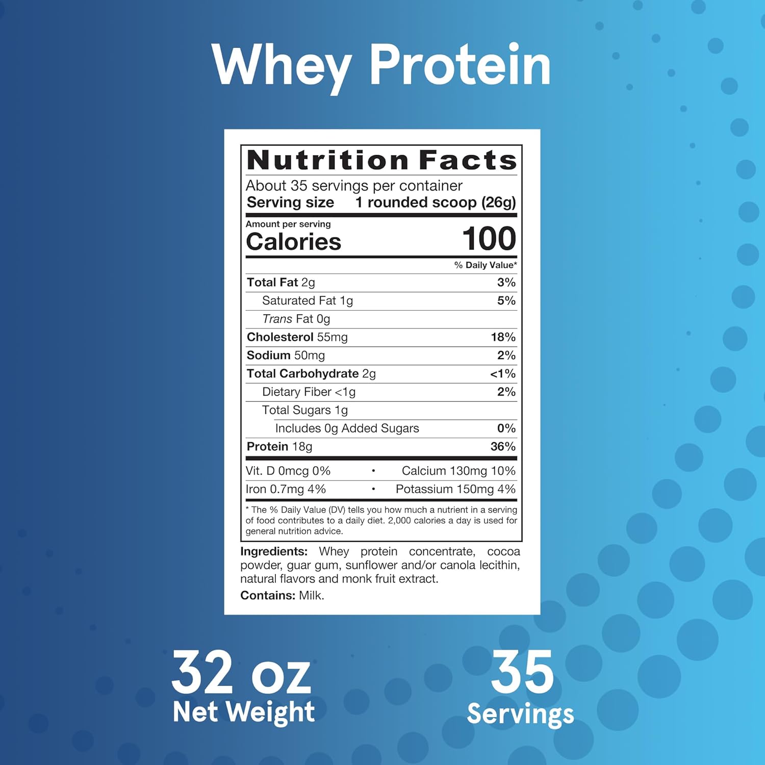 Jarrow Formulas Whey Protein With 18 g of Protein, 3.8 g of BCAAs, and Glutamine, Dietary Supplement for Muscle Function and Recovery Support, 32 oz Unflavored Powder, Approximately 38 Day Supply - Nirvana Guru