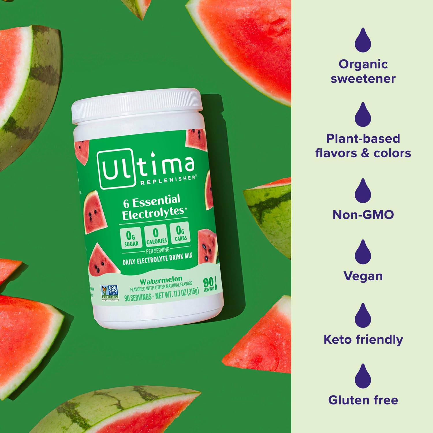 Ultima Replenisher Daily Electrolyte Powder Drink Mix – Sugar Free – Lemonade, 90 Servings – Hydration Powder with 6 Key Electrolytes and Trace Minerals – Keto Friendly, Vegan, Non-GMO - Nirvana Guru