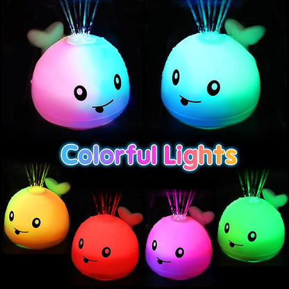 Gigilli Upgraded Baby Bath Toys, Rechargeable Light Up Bath Toys for Kids 1-3, Baby 6-12 12-18 Months Whale Bath Toy Sprinkler, Fountain Bathtub Toys Toddler Newborn Birthday Gifts nirvanaguru