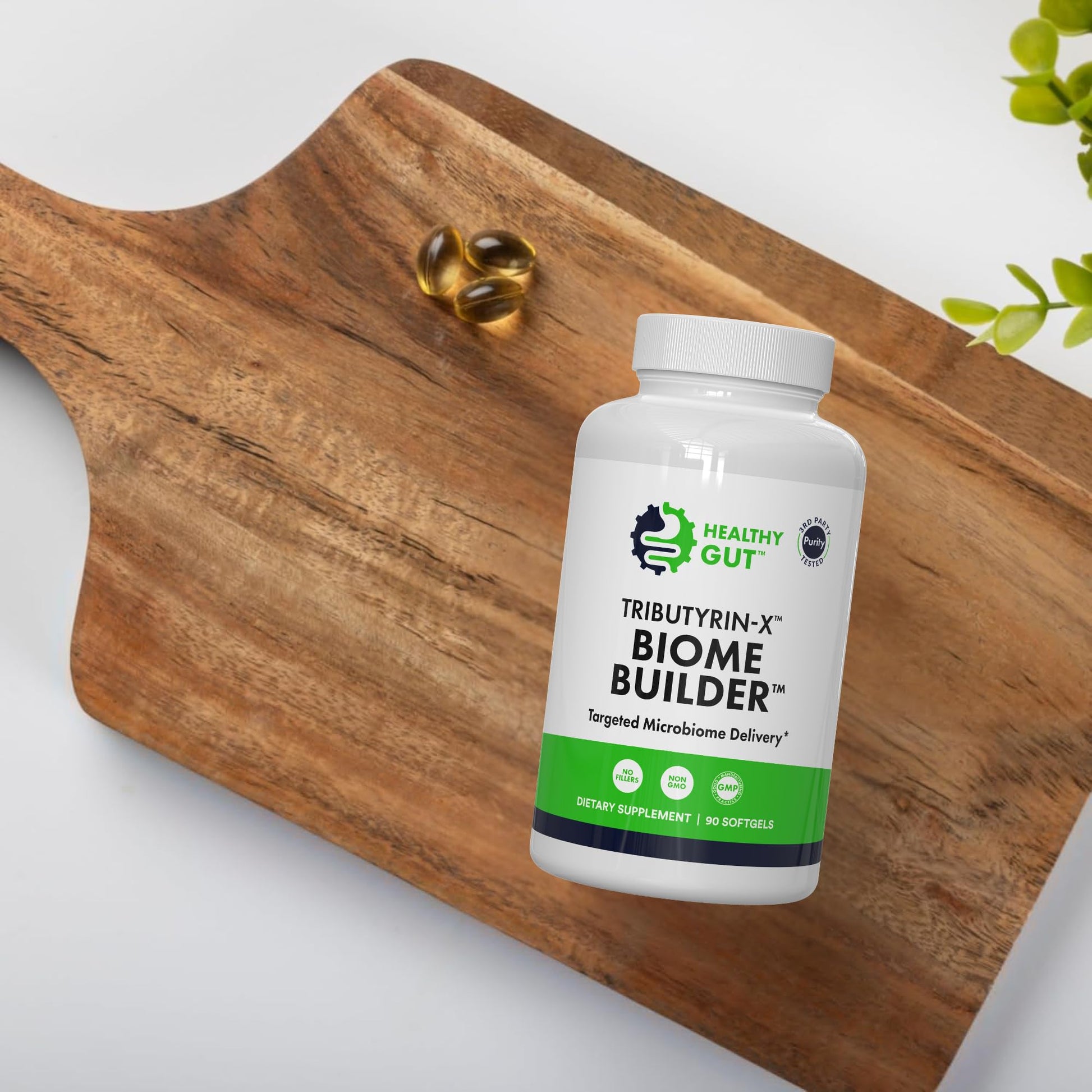 Tributyrin-X | Most Bioavailable Butyrate Postbiotic for Gut Health & Leaky Gut Support | 99% Pure w/Zero Odor | 30 Softgels Nirvana Guru