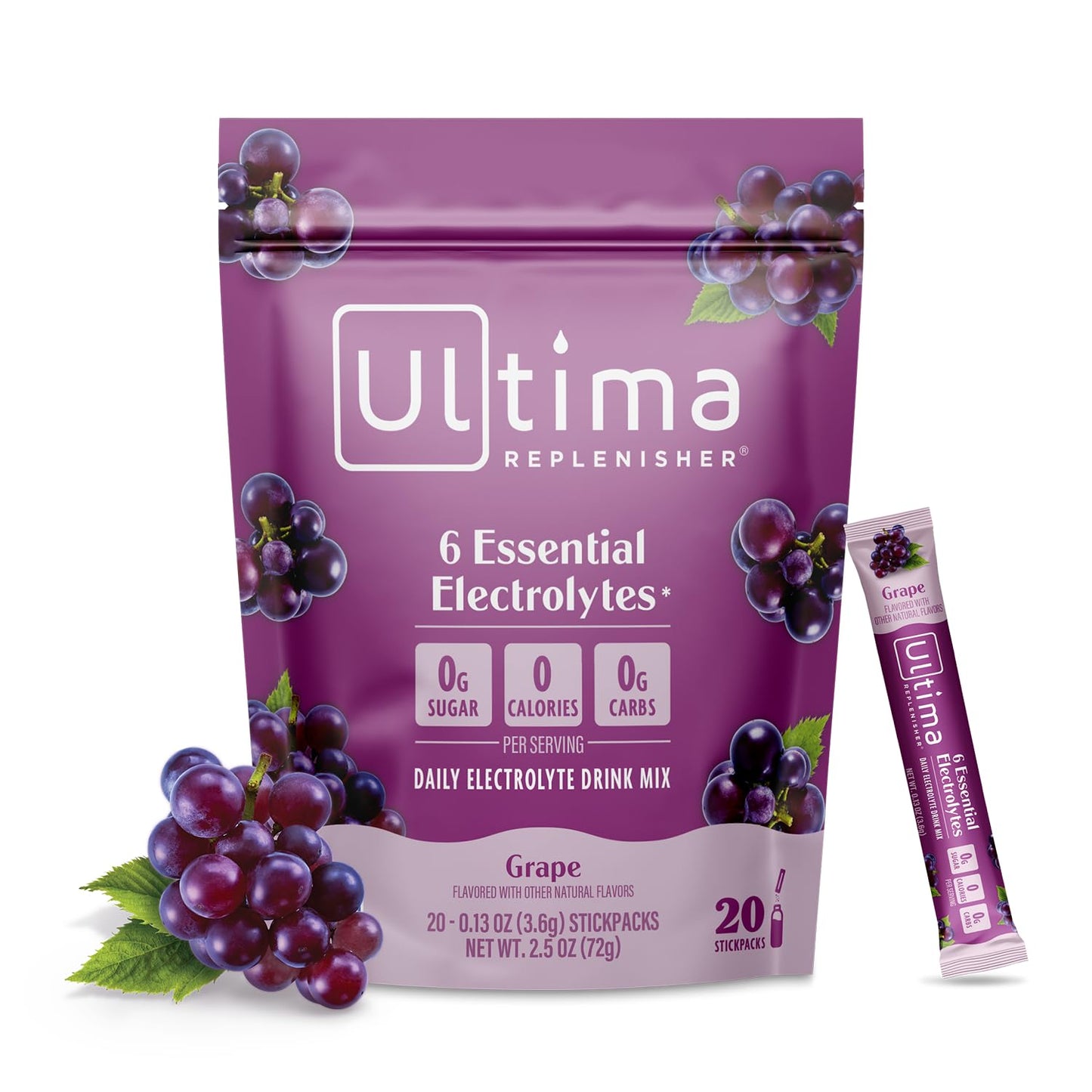 Ultima Replenisher Daily Electrolyte Powder Drink Mix – Sugar Free – Original Variety, 20 Stickpacks – Hydration Packets with 6 Electrolytes and Minerals – Keto Friendly, Vegan, Non-GMO - Nirvana Guru