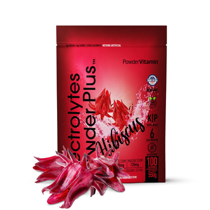 PowerVitamin Lemonade Electrolytes Powder No Sugar for Daily Energy - Keto Electrolytes - Hydration Powder with 1000mg Potassium, 120mg Calcium, Magnesium, Organic Vitamin C, 100 Servings