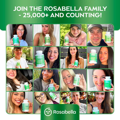 Rosabella Moringa Capsules - Pure Moringa Powder, Energy, Skin, Immune & Gut Health Superfood, Rich in Antioxidants, Essential Vitamins & Amino Acids, Natural Green Superfood Supplement - 60 Count