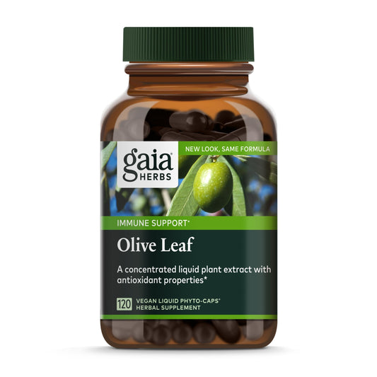 Gaia Herbs Olive Leaf - Traditional Immune Health Support - Immune System Supplement with Olive Leaf Extract and Oleuropein - 120 Vegan Liquid Phyto-Caps - Nirvana Guru