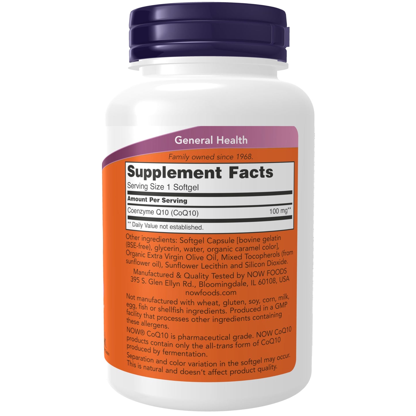 NOW Foods Supplements, CoQ10 (Coenzyme Q10) 100 mg, Pharmaceutical Grade, Cardiovascular Health*, 150 Softgels - Nirvana Guru