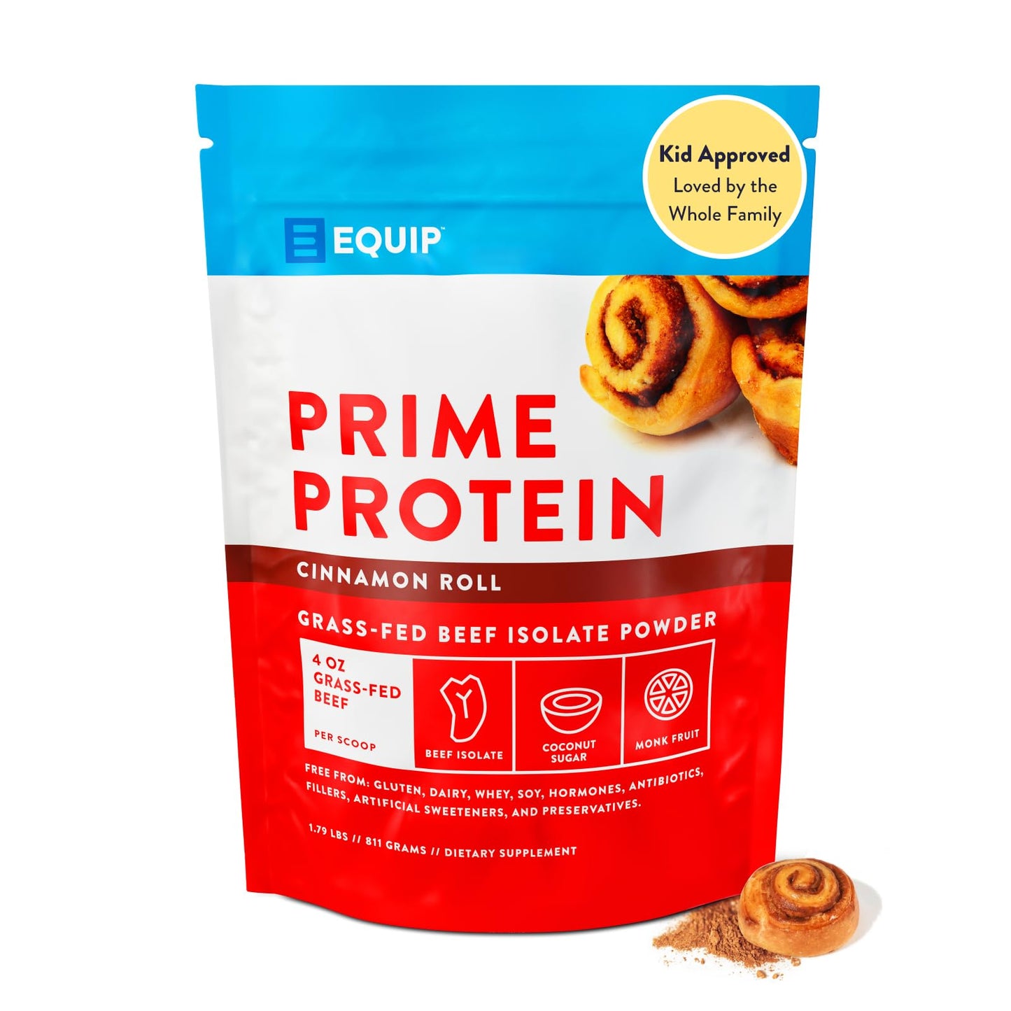 Equip Foods Prime Protein Powder | Clean, Grass Fed Beef Protein Isolate | Carnivore Protein Powder | Paleo, Keto Friendly | Gluten, Dairy Free | Helps Build & Repair Tissue | 30 Servings, Chocolate