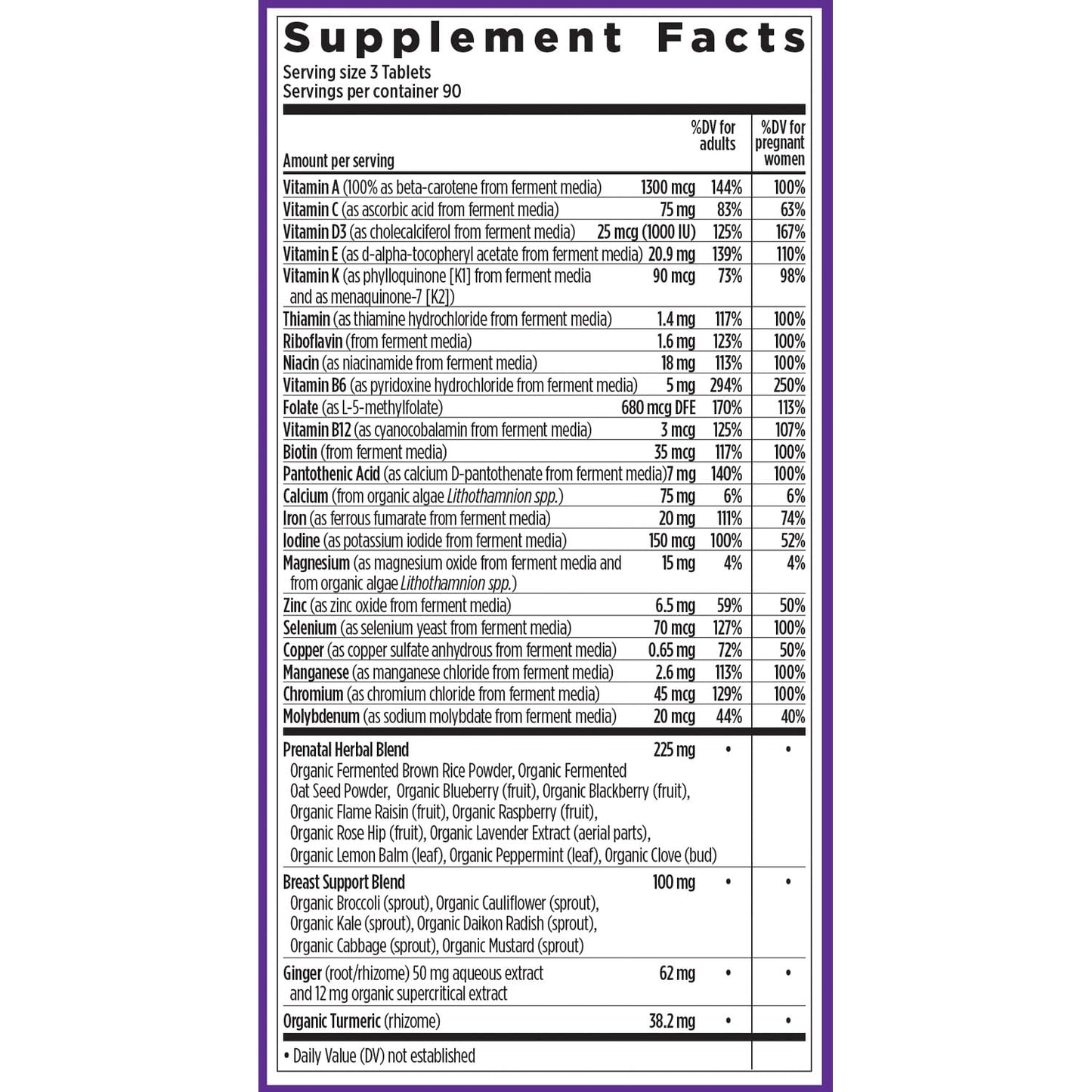 New Chapter Advanced Perfect Prenatal Vitamins, 270ct, Made with Organic, Non-GMO Ingredients for Healthy Baby & Mom - Folate (Methylfolate), Whole-Food Fermented Iron, Vitamin D3 + Ginger Nirvana Guru