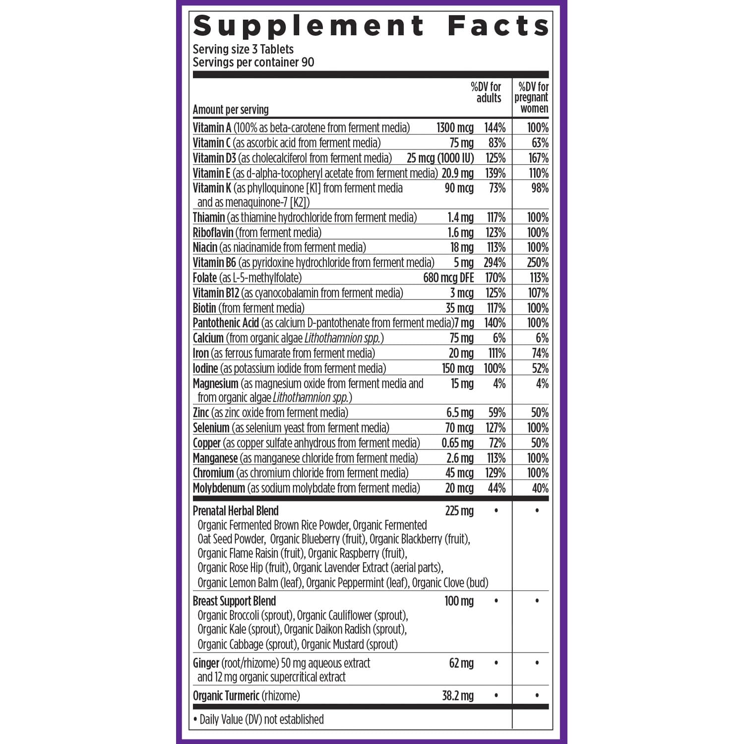 New Chapter Advanced Perfect Prenatal Vitamins, 270ct, Made with Organic, Non-GMO Ingredients for Healthy Baby & Mom - Folate (Methylfolate), Whole-Food Fermented Iron, Vitamin D3 + Ginger Nirvana Guru