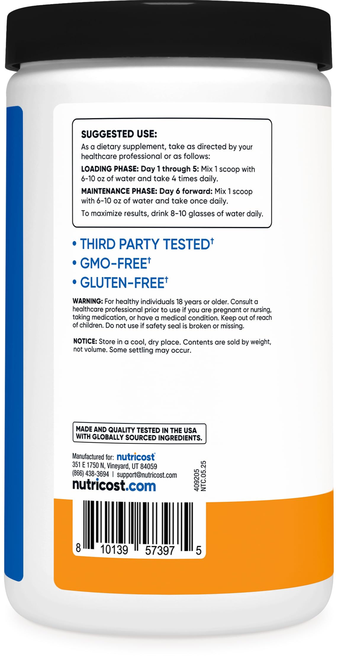 Nutricost Creatine Monohydrate Micronized Powder 500G, 5000mg Per Serv (5g) - 100 Servings, 17.9 Oz Nirvana Guru