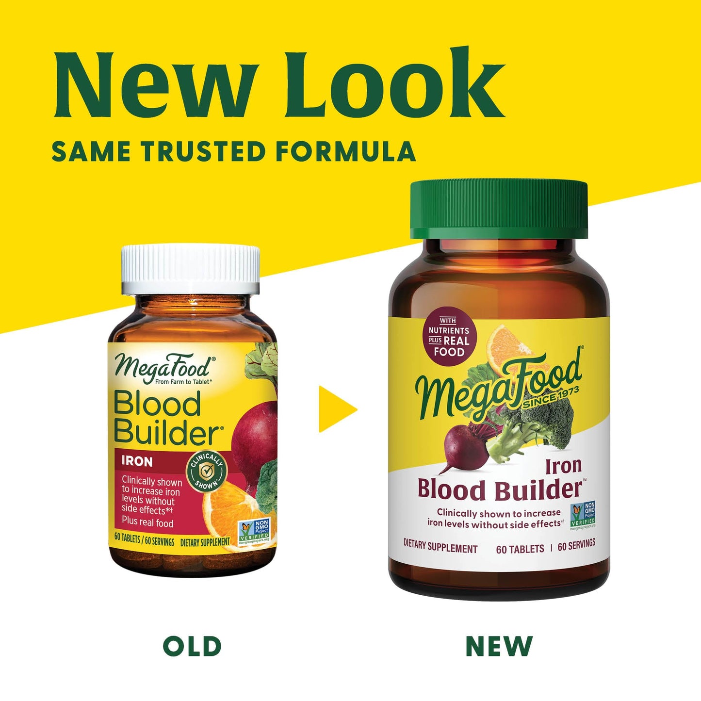 MegaFood Blood Builder Iron Supplement Clinically Shown to Increase Iron Levels Without Side Effects, Vegan Supplement For Women with Vitamin C, Vitamin B12 & Folic Acid, 90 Tablets - Nirvana Guru