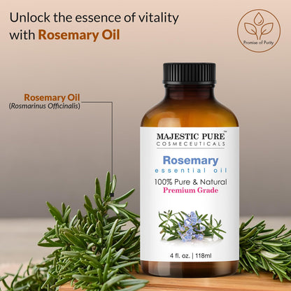 Majestic Pure Lavender Essential Oil with Glass Dropper | 100% Pure and Natural Lavender Oil | Premium Grade Essential Oils for Diffusers, Skin, Aromatherapy, Massage | 4 Fl Oz - Nirvana Guru
