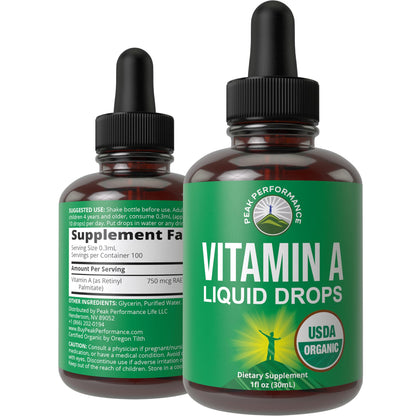 Certified Organic Vitamin A 5000 IU Supplement Capsules High Potency Vitamins. For Adults, Men, Women, Kids. Made with Organic Carrot Juice. Great for Immune, Skin, Eye Support. Non GMO, Vegan Pills Nirvana Guru