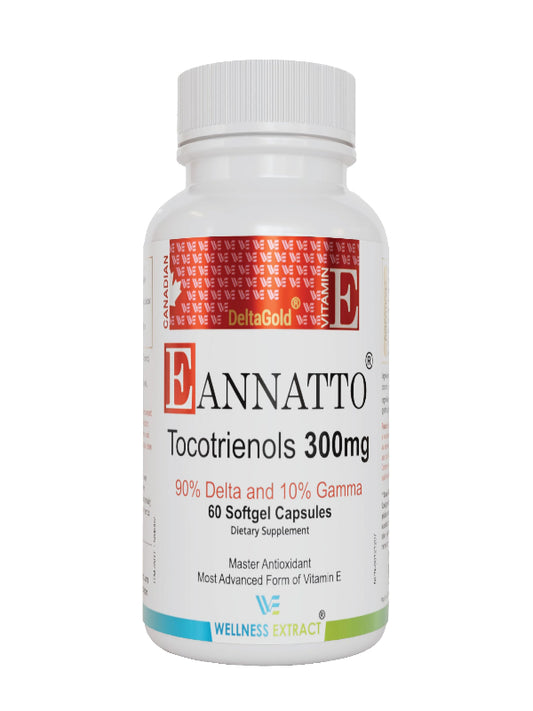 Eannatto Tocotrienols Vitamin E Supplements Tocopherol Free, Supports Immune Health, Non-GMO, Gluten Free & Antioxidant (125MG 60 Softgels) Nirvana Guru